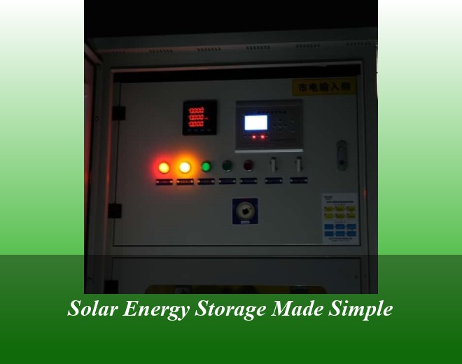 Solar Energy Storage Made Simple